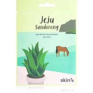 Skin79Jeju Sandorong Jeju Aloe nyugtató hatású gézmaszk hidratáló hatással Különleges ajánlat
