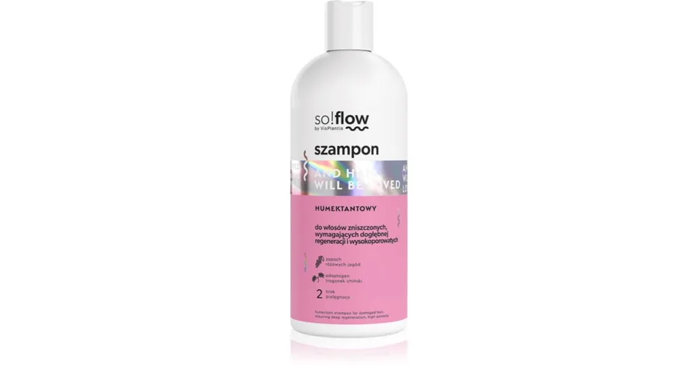 so!flowDamaged Hair Humectant Shampoo hajerősítő sampon a sérült hajra Árengedmény