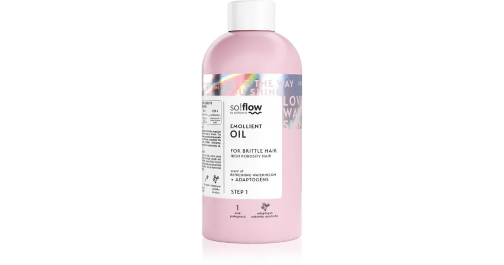 so!flowHigh Porosity Hair Emollient Oil hidratáló olaj a töredezett, károsult hajra Legjobb ár