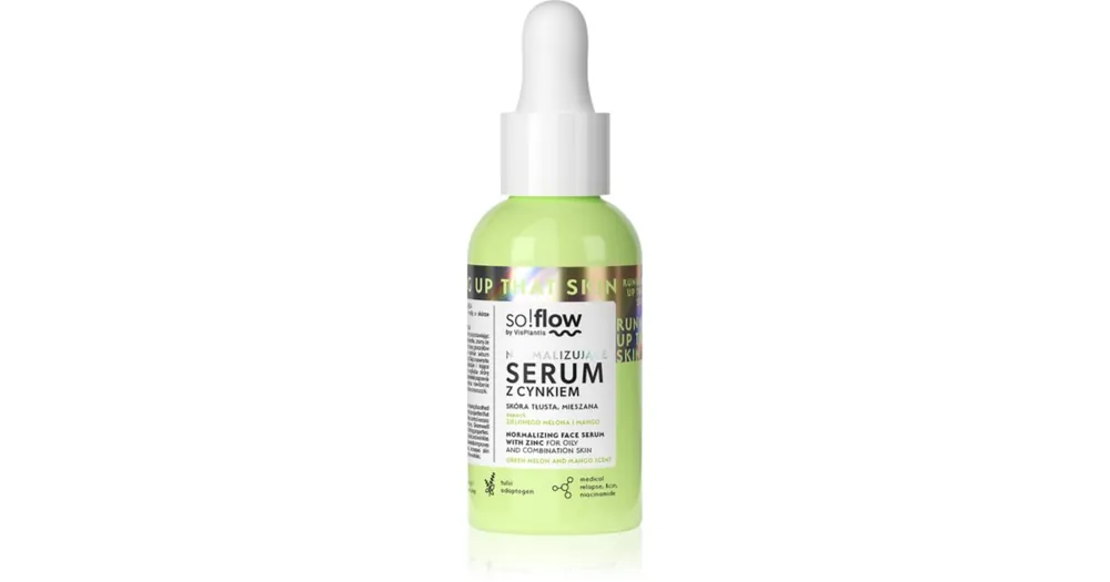 so!flowNormalizing Face Serum With Zinc bőr szérum cinket tartalmaz Újdonság