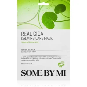 Alacsony ár Some By MiClinical Solution Cica Calming Care Mask nyugtató hatású gézmaszk az érzékeny arcbőrre