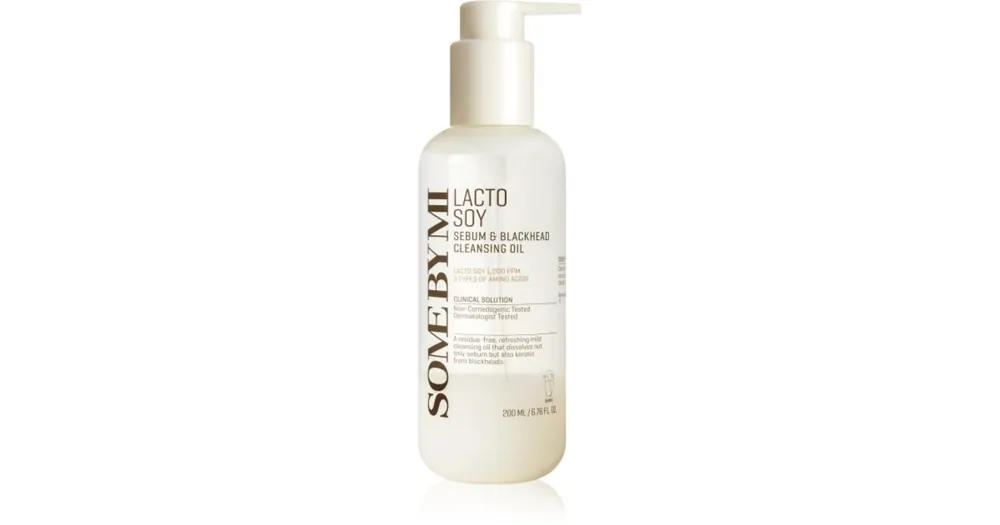 Some By MiLacto Soy Sebum & Blackhead Cleansing Oil gyengéden tisztító olaj az érzékeny arcbőrre Ajánlat