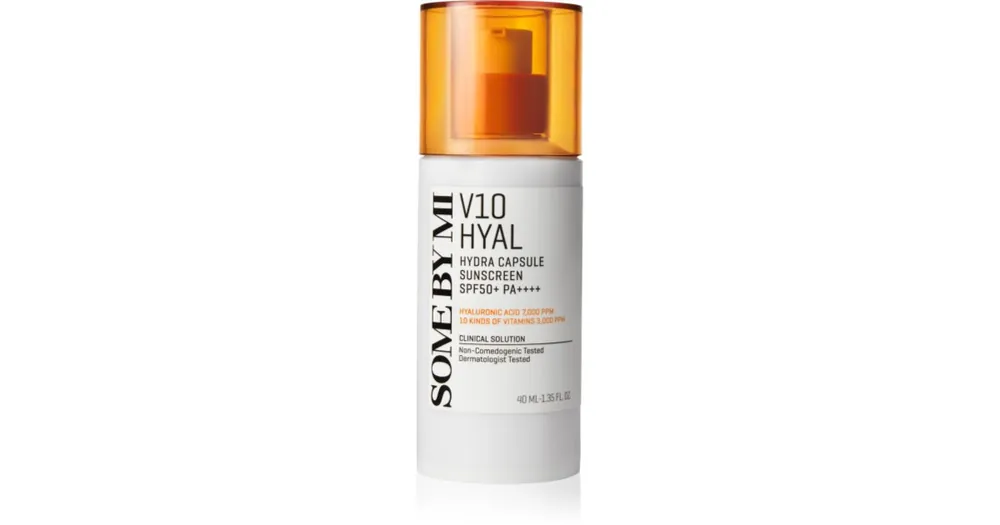 Szuper ajánlat Some By MiV10 Hyal Hydra Capsule Sunscreen védő arckrém érzékeny és intoleráns bőrre SPF 50+