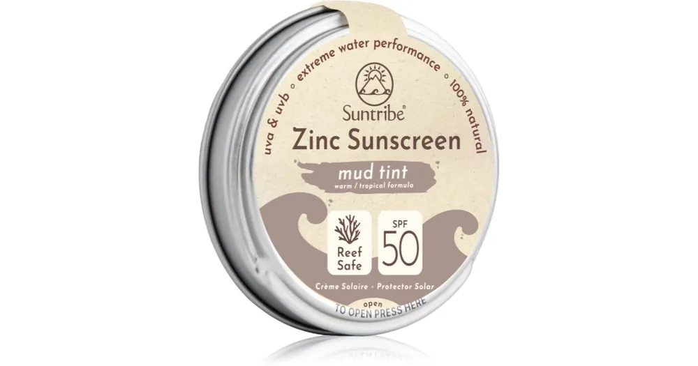 Csak ma SuntribeZinc Sunscreen ásványi védőkrém arcra és testre SPF 50