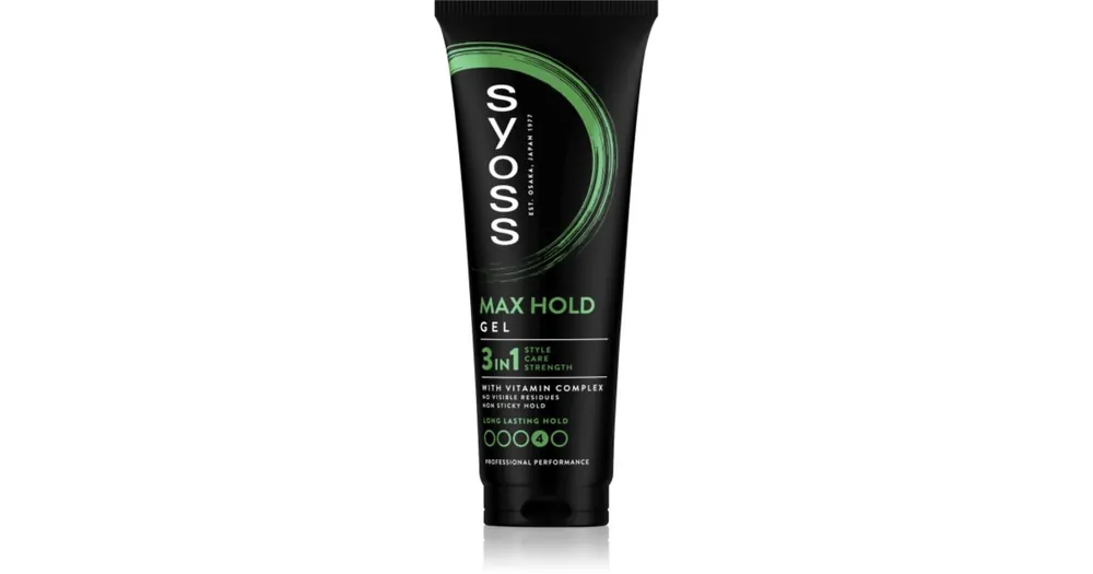 SyossMax Hold erős fixálású gél a hajra Csak ma