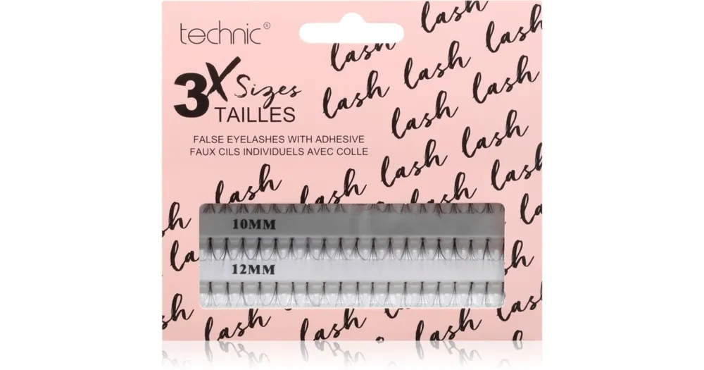 Technic CosmeticsIndividual False Eyelashes ragasztható tincses műszempillák Bestseller