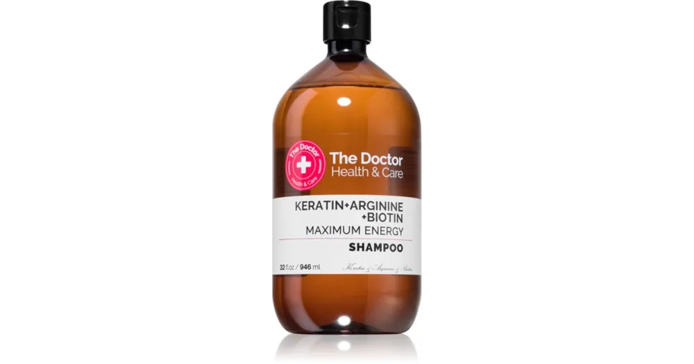 The DoctorKeratin + Arginine + Biotin Maximum Energy keratin sampon az erős és fénylő hajért Kihagyhatatlan ajánlat
