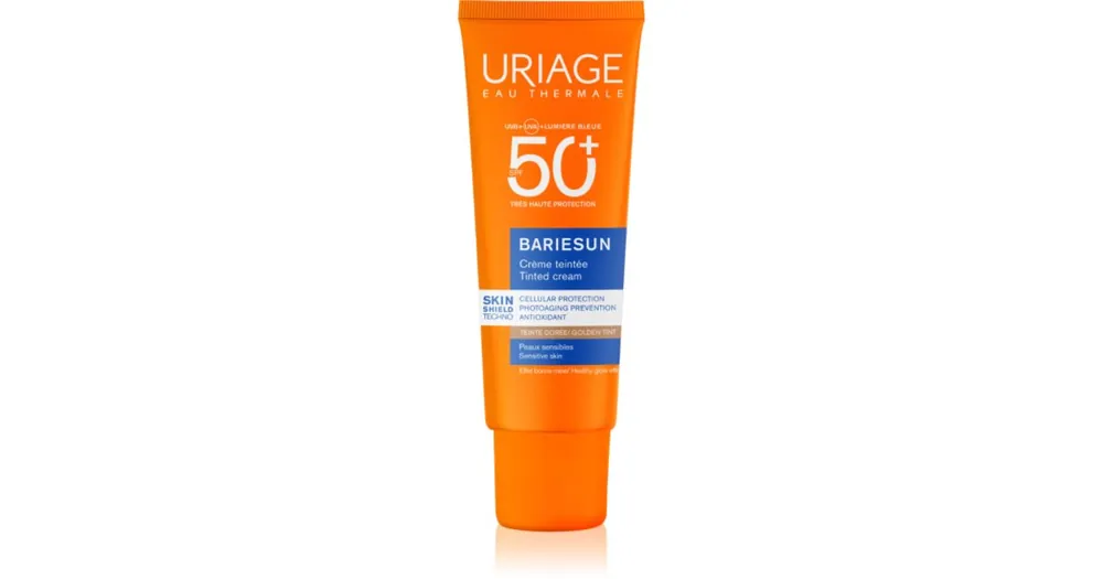UriageBariésun Tinted Cream SPF 50+ védő tonizáló krém arcra SPF 50+ Kihagyhatatlan ajánlat