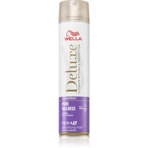 WellaDeluxe Pure Fullness Hajlakk az extra erős tartásért dús hatásért Korlátozott ajánlat