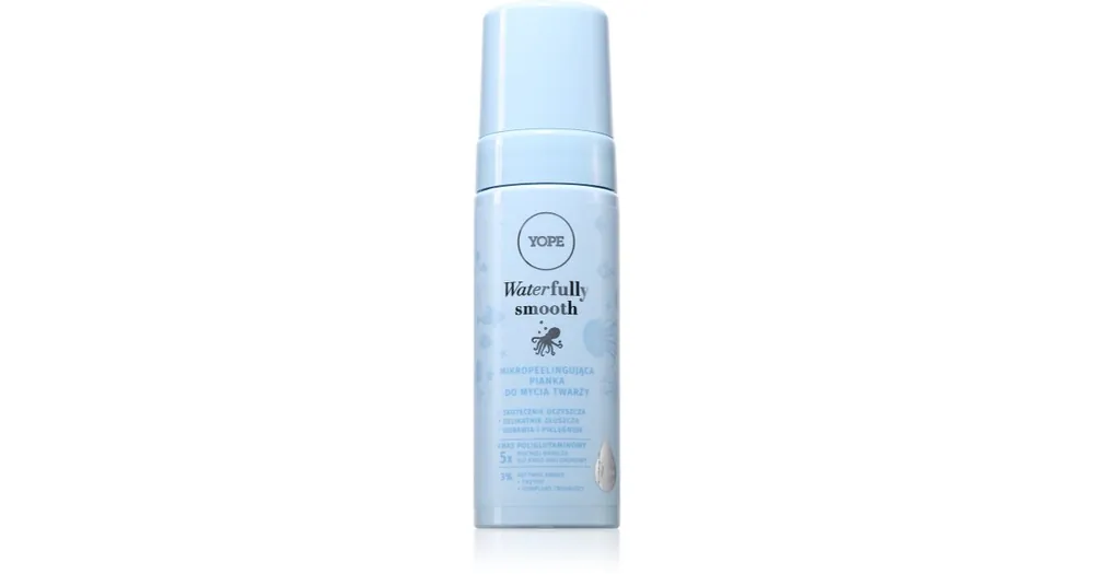 YopeWaterfully Smooth Foam hámlasztó és tisztító hab az arcra Alacsony ár