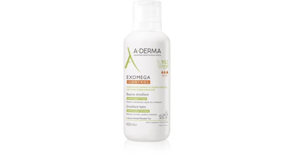 Alacsony ár A-DermaExomega Control Emollient Balm balzsam az érzékeny száraz bőrre