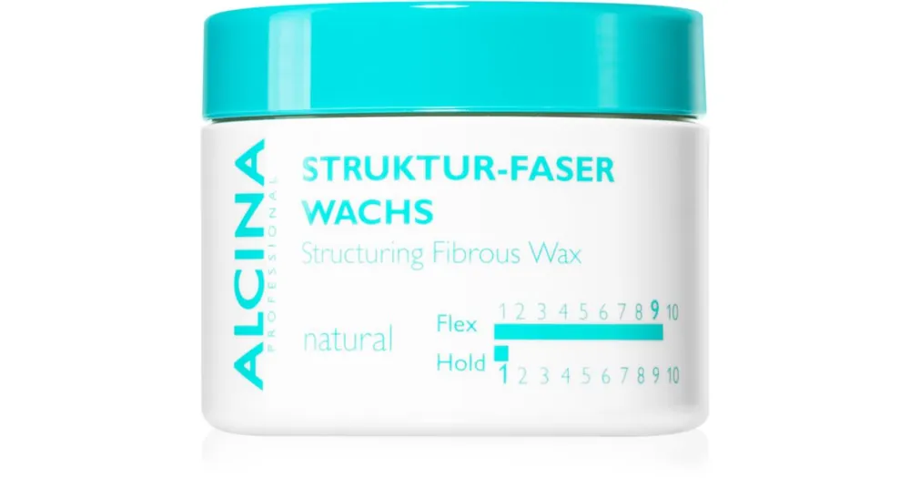 Legkelendőbb AlcinaStructuring Fibrous Wax Natural hajwax természetes hatásért