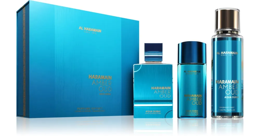 Árengedmény Al HaramainAmber Oud Aqua Dubai ajándékszett unisex