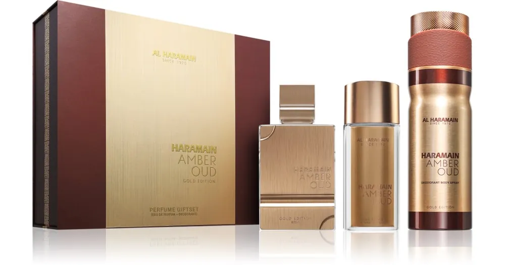 Újdonság Al HaramainAmber Oud Gold Edition ajándékszett unisex