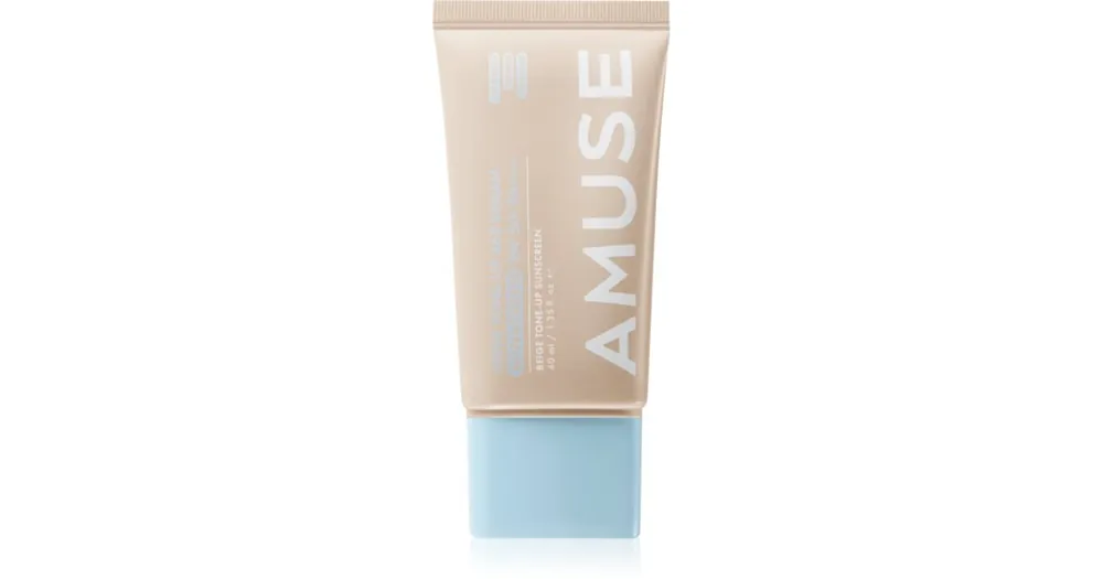 AMUSEBeige Tone-Up 365 Vegan Sunscreen tonizáló napozó folyadék egységesíti a bőrszín tónusait Olcsó