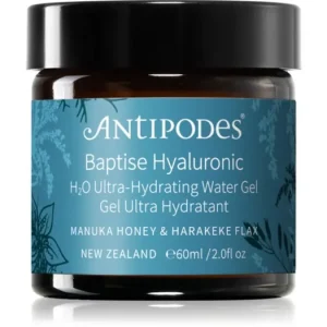 AntipodesBaptise H₂O Ultra-Hydrating Water Gel gyengéd és hidratáló géles krém az arcra Árengedmény