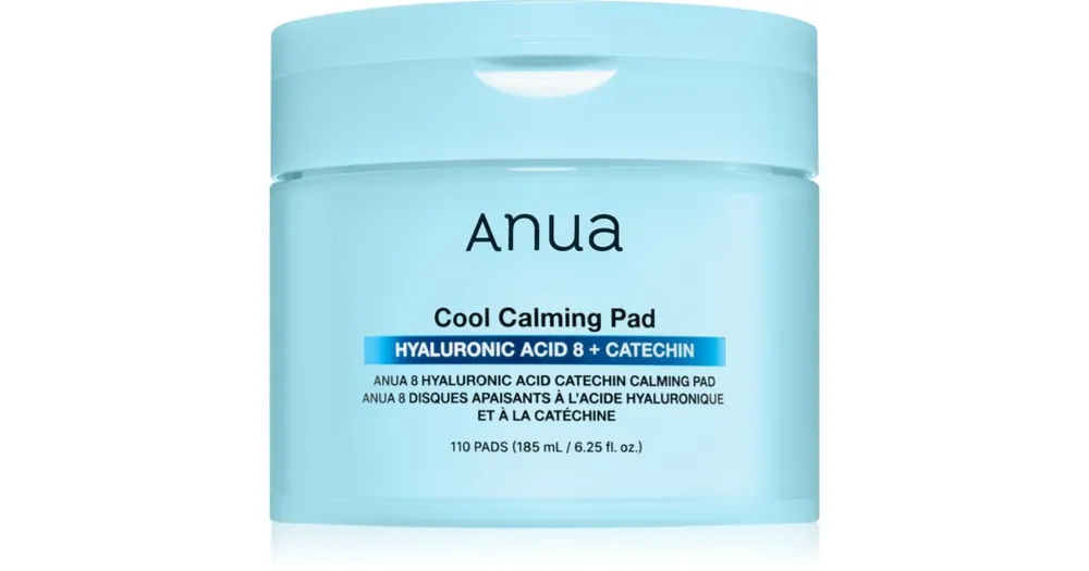 Biztonságos fizetés Anua8 Hyaluronic Acid Catechin Calming Pad bőrnyugtató korongok hűsítő hatással