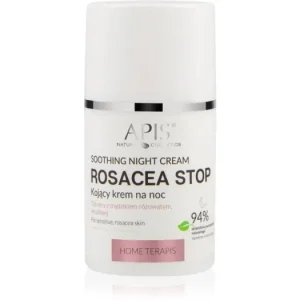 Biztonságos fizetés Apis Natural CosmeticsRosacea-Stop nyugtató éjszakai krém Érzékeny, bőrpírra hajlamos bőrre