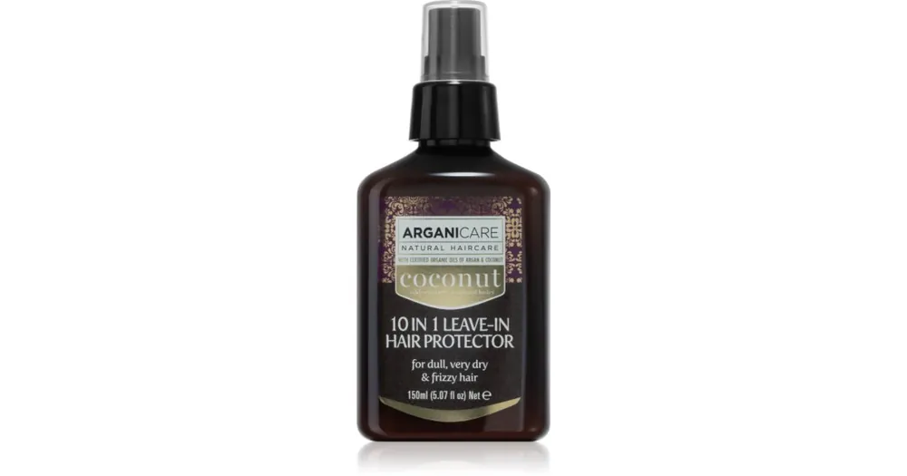 Akciós ár ArganicareCoconut 10 in 1 Leave-In Hair Protector erősítő öblítést nem igénylő ápolás száraz hajra