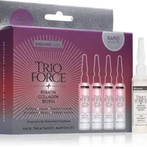 ArganicareTrio Force Hair Treatment ampulla a haj növekedéséért és megerősítéséért a hajtövektől kezdve Ajánlat