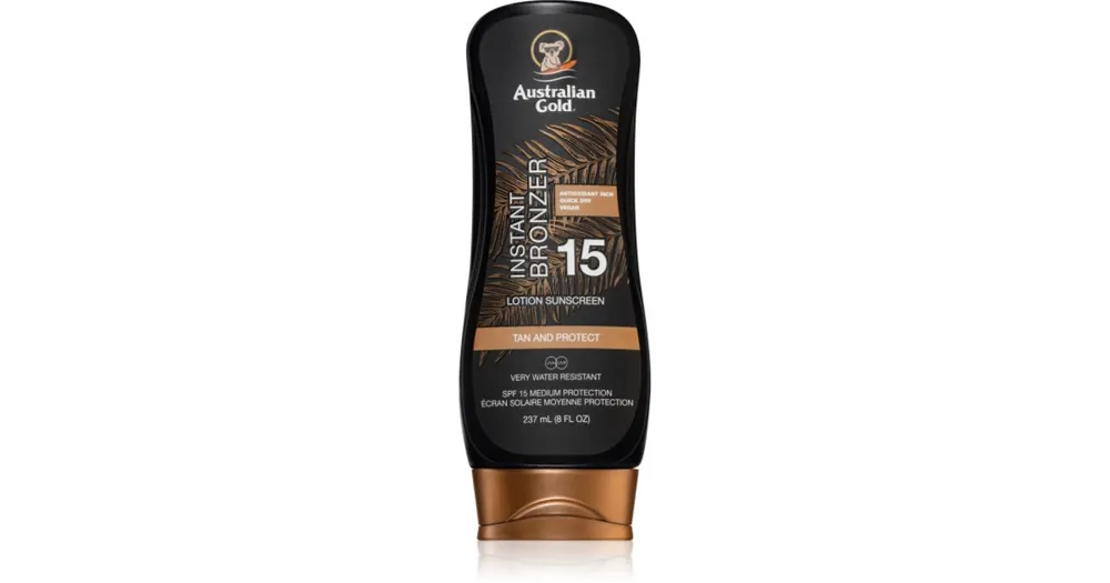 Australian GoldProtect Lotion With Bronzer Bronz testápolótej SPF 15 Expressz szállítás