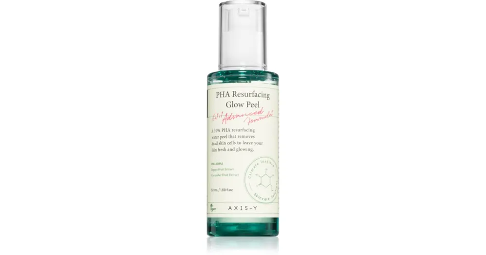 Újdonság AXIS-Y6+1+1 Advanced Formula PHA Resurfacing Glow Peel arctisztító peeling az élénk bőrért