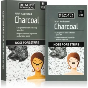 Különleges ajánlat Beauty FormulasCharcoal tisztító tapasz az orr eltömődött pórusaira
