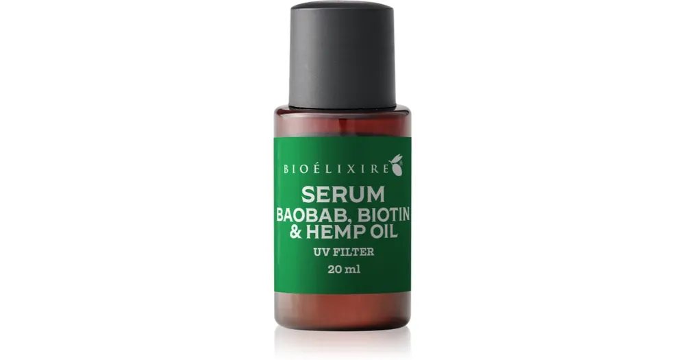 BioélixireSerum Baobab, Biotin & Hemp Oil szérum a sérült, töredezett hajra Árcsökkenés