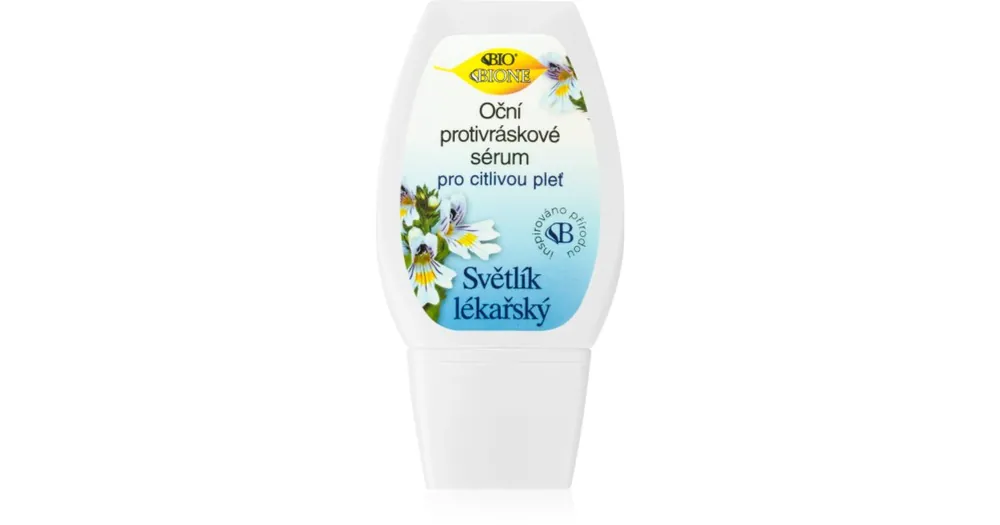 Bestseller Bione CosmeticsEyebright szérum a szemre a duzzanatok és ráncok ellen az érzékeny arcbőrre