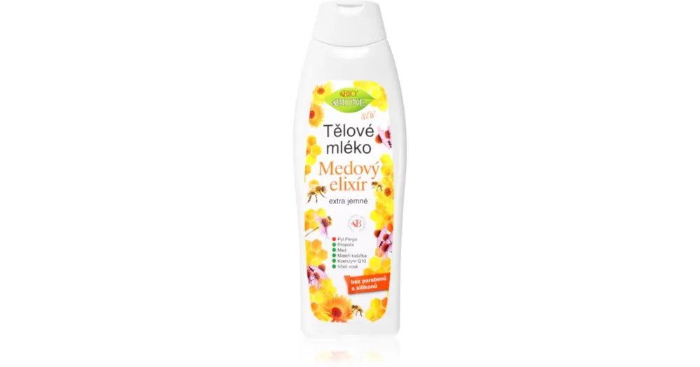 Bione CosmeticsHoney Elixir extra gyengéd testápoló tej Korlátozott ajánlat