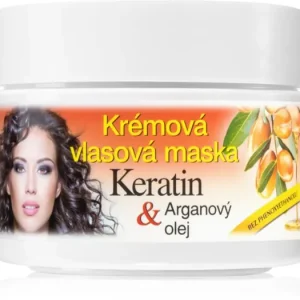 Újdonság Bione CosmeticsKeratin + Argan regeneráló maszk hajra