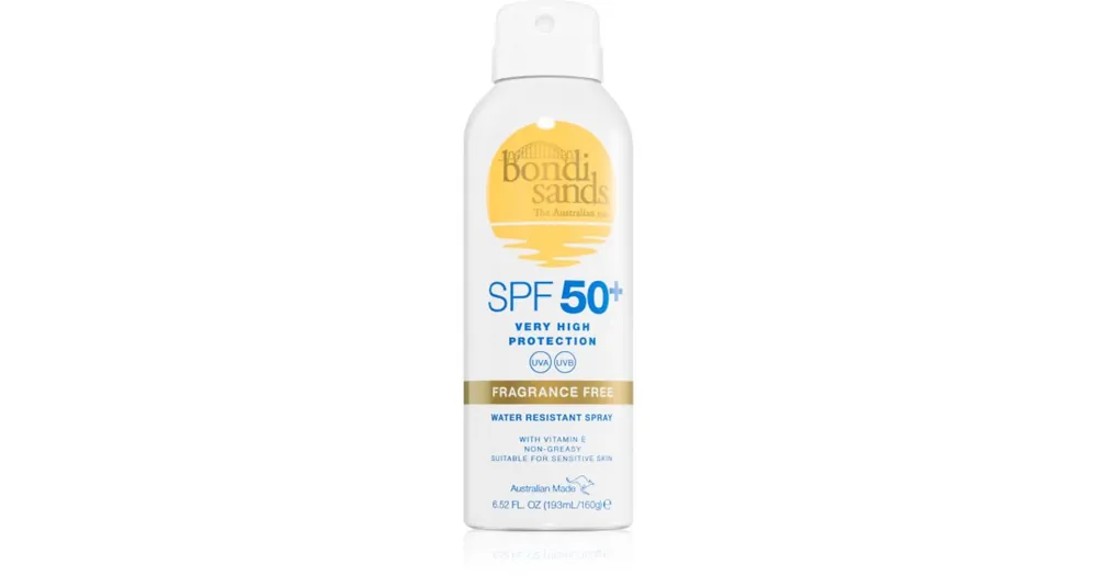 Kedvezményes ár Bondi SandsSPF 50+ Fragrance Free napvédő spray SPF 50+
