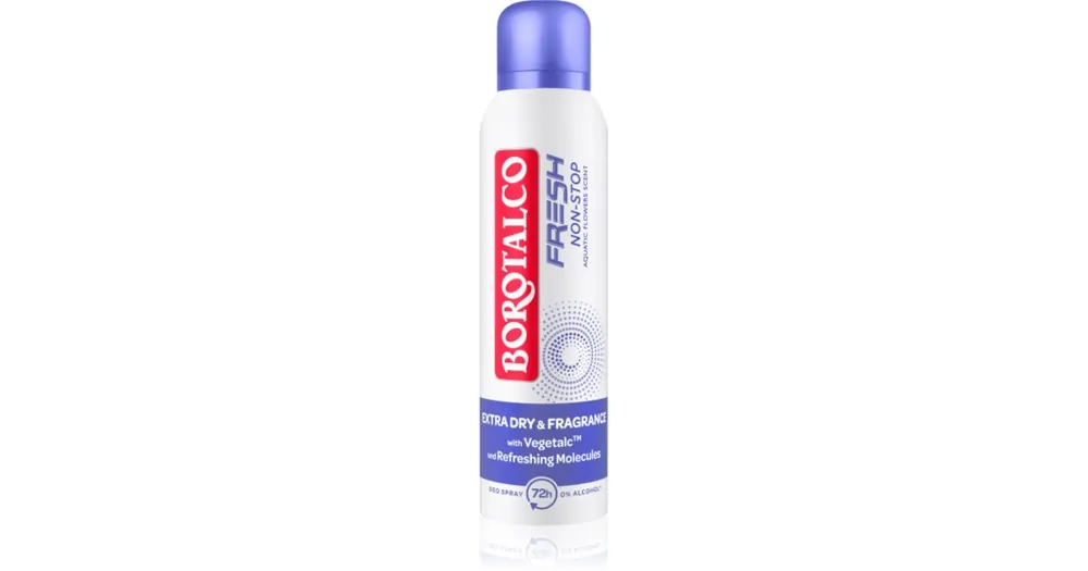 Biztonságos fizetés BorotalcoNon-Stop Fresh Aquatic Flowers spray dezodor 72 óra