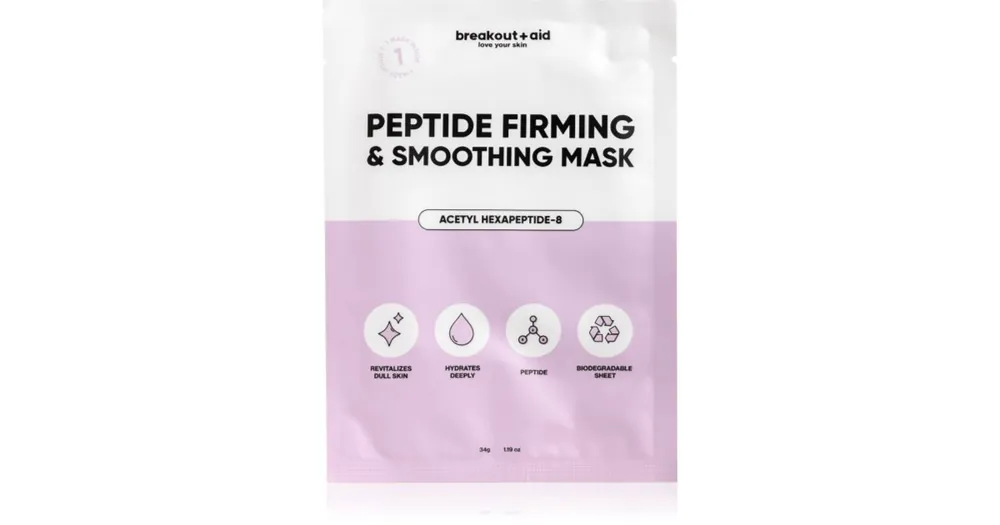 breakout + aidPeptide Firming & Smoothing Mask arcmaszk peptidekkel Kedvezmény