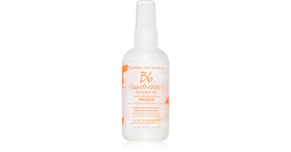 Bumble and bumbleHairdresser‘s Invisible Oil Heat/UV Protective Primer előkészítő spray a haj tökéletes kinézetéért Végkiárusítás