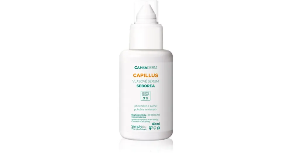 Kiárusítás CannadermCapillus Seborea Hair Serum aktív szérum száraz, viszkető fejbőrre