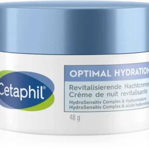 CetaphilOptimal Hydration Replenishing Night Cream hidratáló éjszakai krém az érzékeny arcbőrre Bestseller