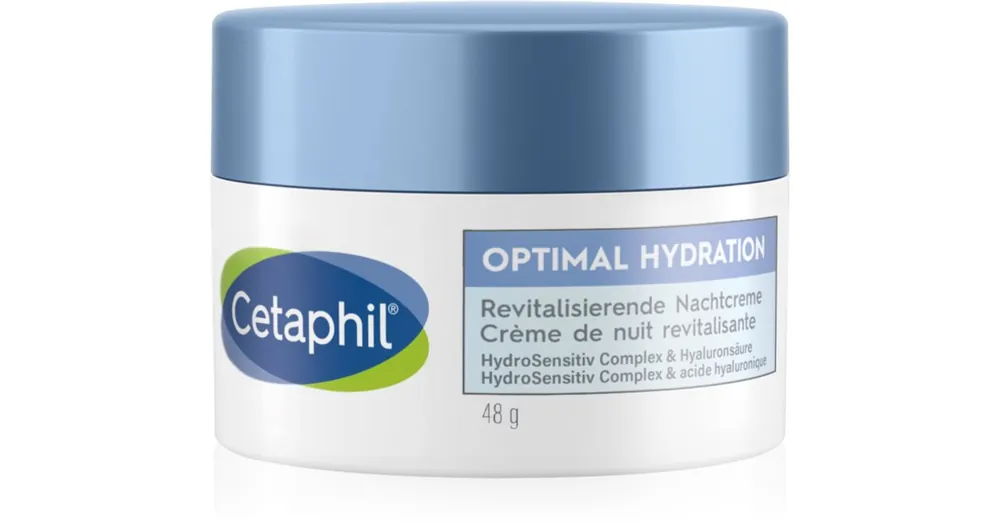 CetaphilOptimal Hydration Replenishing Night Cream hidratáló éjszakai krém az érzékeny arcbőrre Bestseller