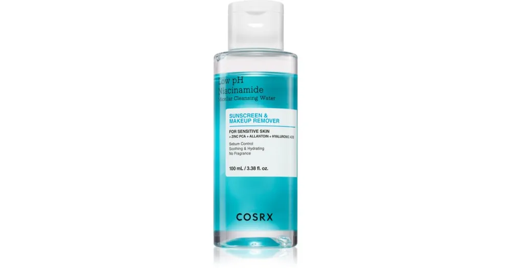 Vásárlói kedvenc CosrxLow pH Niacinamide Micellar Cleansing Water tisztító micellás víz az érzékeny arcbőrre