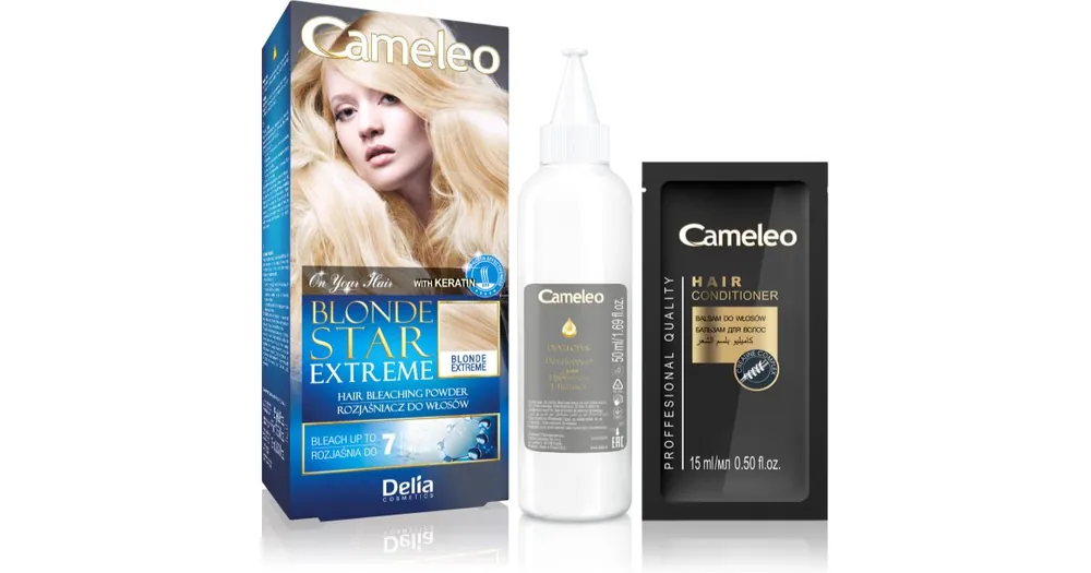 Legjobb ár Delia CosmeticsCameleo Blonde Star Extreme élénkítő púder keratinnal