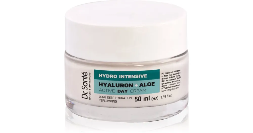 Dr. SantéHydro Intensive Hyaluron + Aloe nappali krém aloe verával Prémium