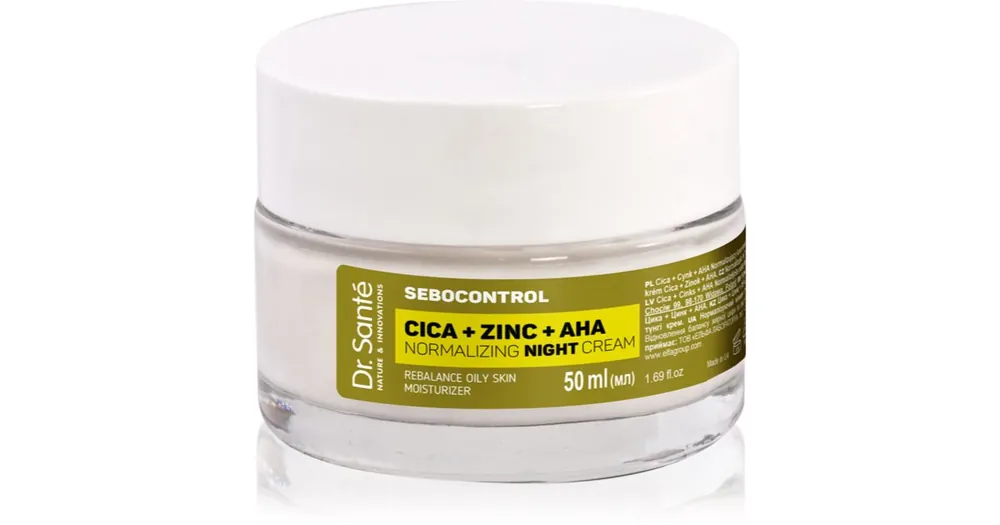Szuper akció Dr. SantéSebocontrol Cica + Zinc + AHA faggyúmirigyek működését normalizáló éjszakai krém