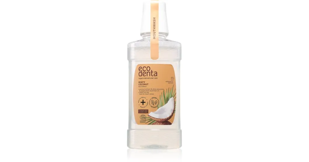 Olcsóbb EcodentaMinty Coconut szájvíz kókuszzal