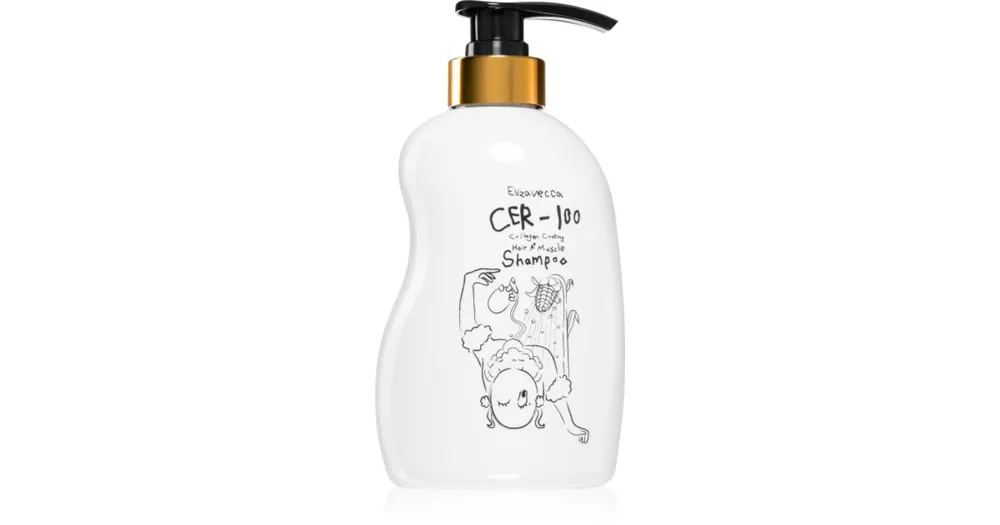 ElizaveccaCer-100 Collagen Coating Hair Muscle Shampoo mélyen tisztító sampon kollagénnel Árcsökkenés