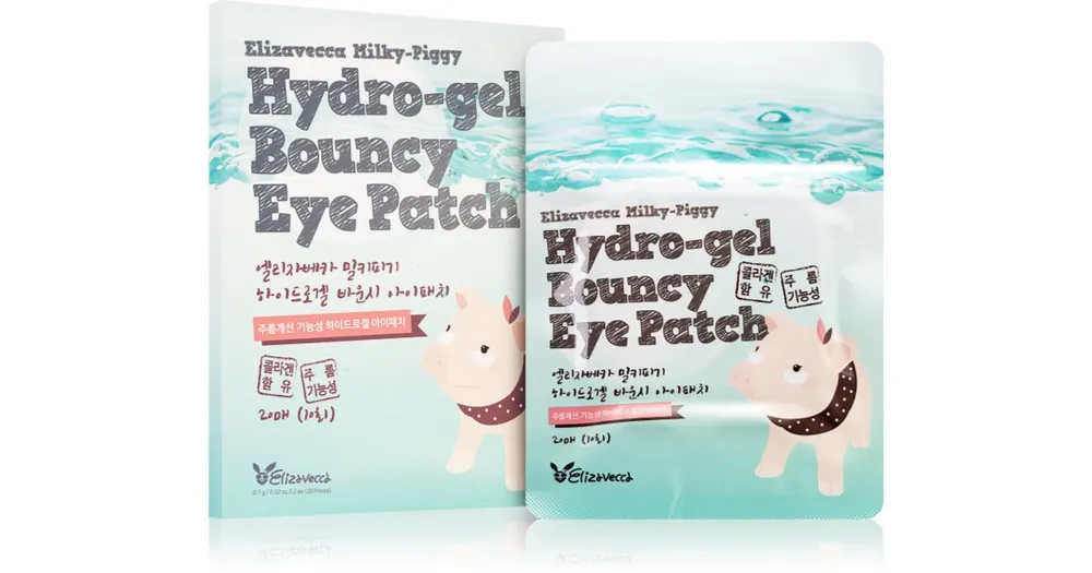 ElizaveccaMilky Piggy Hydro-gel Bouncy Eye Patch regeneráló és hidratáló maszk a szem köré Csak ma
