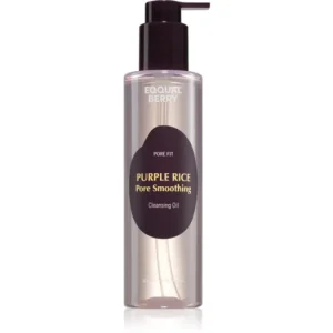 Biztonságos fizetés EQQUALBERRYPurple Rice Pore Smoothing Cleansing Oil mélyen tisztító olaj zsíros és problémás bőrre