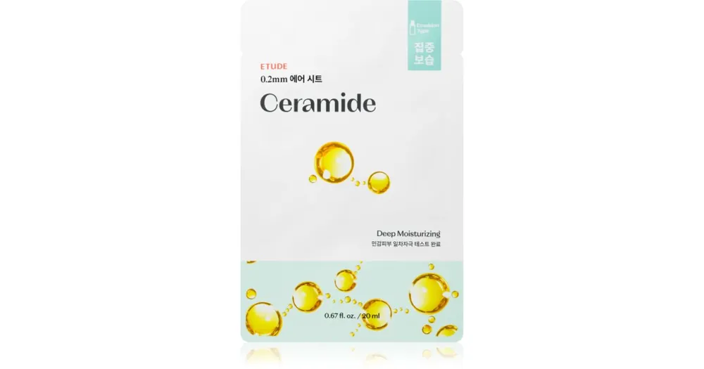 ETUDE0.2 Therapy Air Mask Ceramide hidratáló gézmaszk a bőrréteg megújítására Legkelendőbb