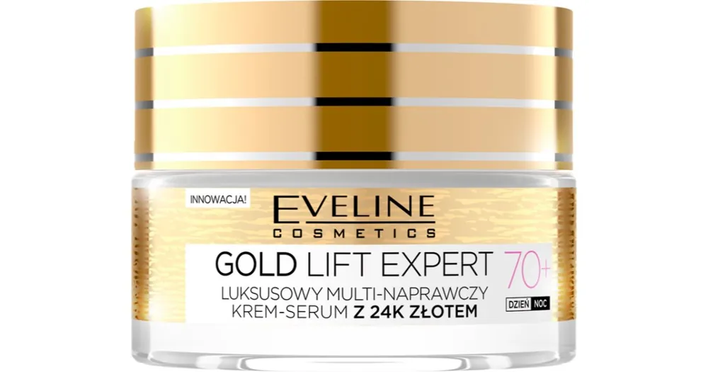 Legjobb ár Eveline CosmeticsGold Lift Expert feszesítő krém aranytartalommal