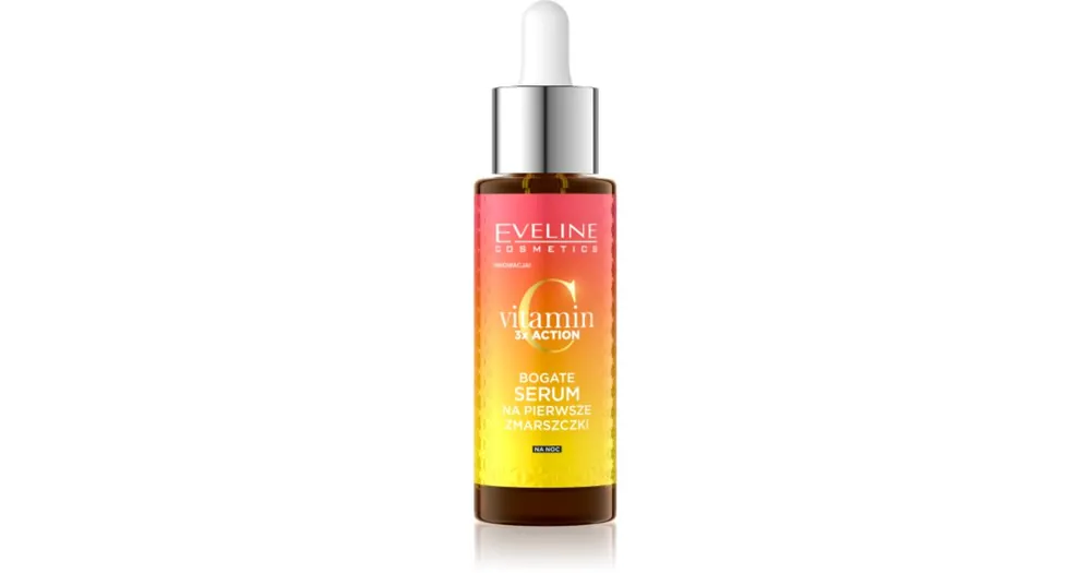 Eveline CosmeticsVitamin C 3x Action éjszakai szérum az első ráncokra Gyors szállítás