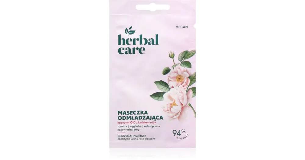 Korlátozott ajánlat FarmonaHerbal Care Coenzyme Q10 & Rose flower arcmaszk koenzim Q10